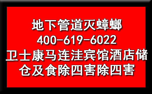 地下管道灭蟑螂400-619-6022卫士康马连洼宾馆酒店储仓及食除四害